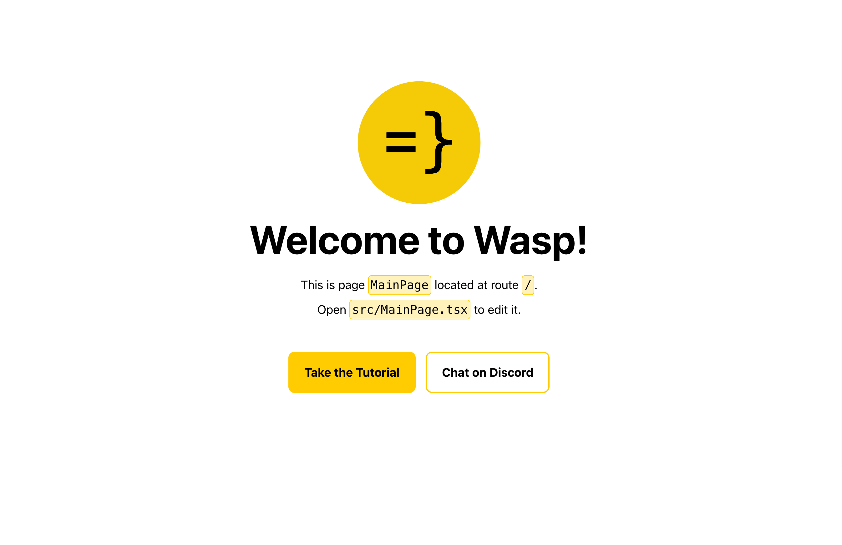 Screenshot of new Wasp app